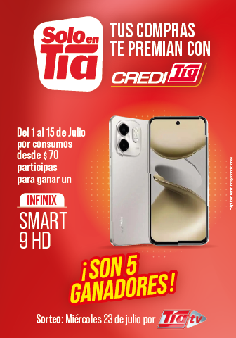 TUS COMPRAS TE PREMIAN CON CREDITÍA