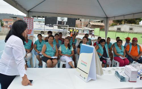 TIA se suma al programa de voluntariado de salud comunitaria en Portoviejo