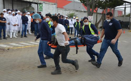 Centro de Distribución de Fríos realiza simulacro de incendio
