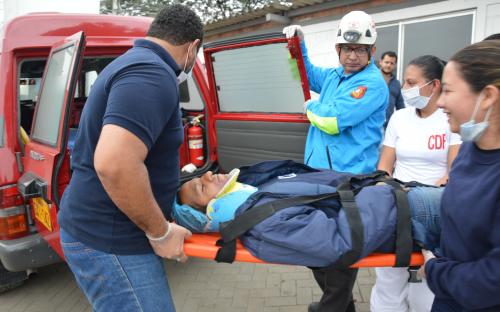 Centro de Distribución de Fríos realiza simulacro de incendio