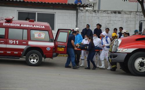 Centro de Distribución de Fríos realiza simulacro de incendio
