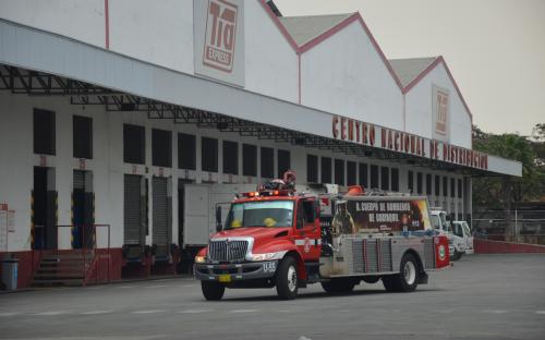 Simulacro de incendio en CND