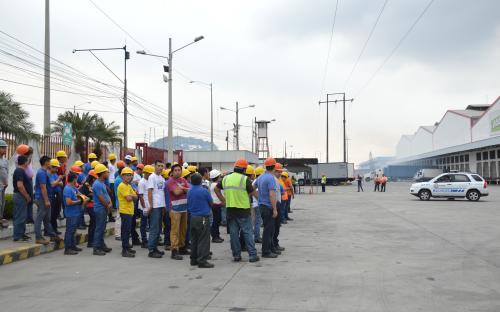 Simulacro de incendio en CND