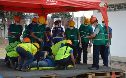 Simulacro de incendio en CND