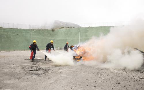 Tía-simulacro de incendio en el Centro Regional de Distribución