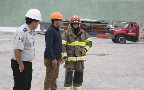 Tía-simulacro de incendio en el Centro Regional de Distribución