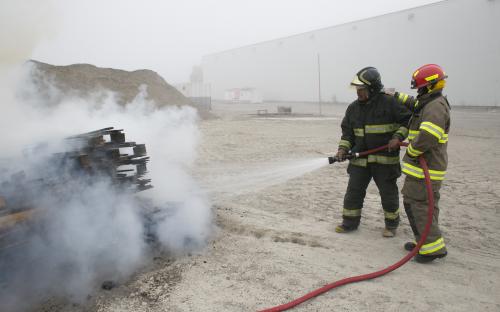 Tía-simulacro de incendio en el Centro Regional de Distribución