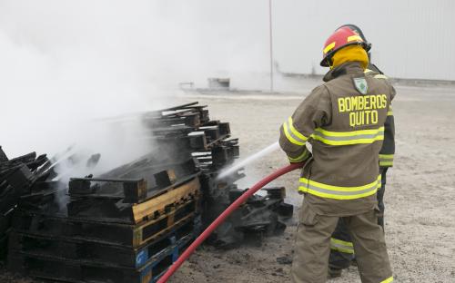 Tía-simulacro de incendio en el Centro Regional de Distribución
