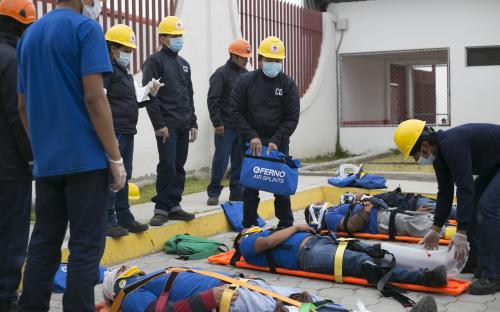 Tía-simulacro de incendio en el Centro Regional de Distribución