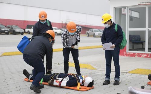 Tía-simulacro de incendio en el Centro Regional de Distribución