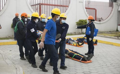 Tía-simulacro de incendio en el Centro Regional de Distribución