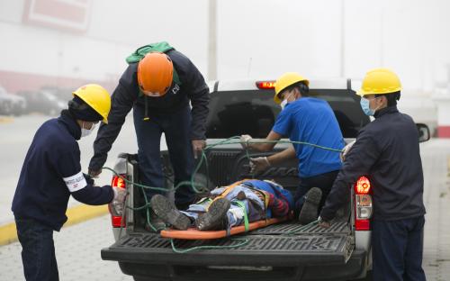 Tía-simulacro de incendio en el Centro Regional de Distribución
