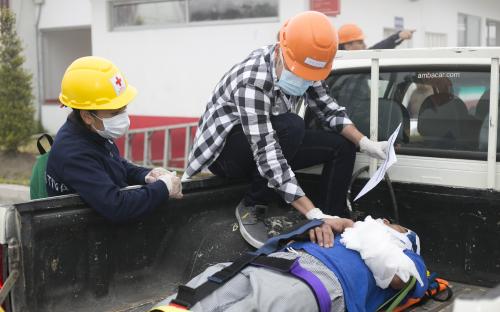 Tía-simulacro de incendio en el Centro Regional de Distribución
