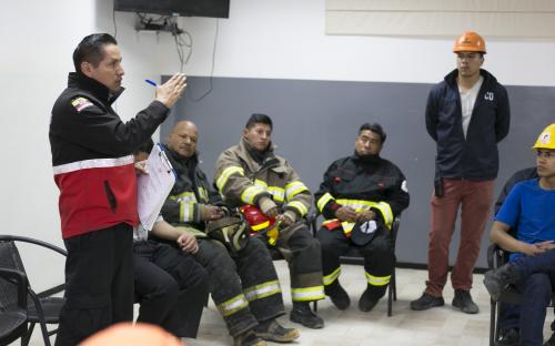Tía-simulacro de incendio en el Centro Regional de Distribución