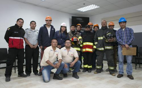 Tía-simulacro de incendio en el Centro Regional de Distribución